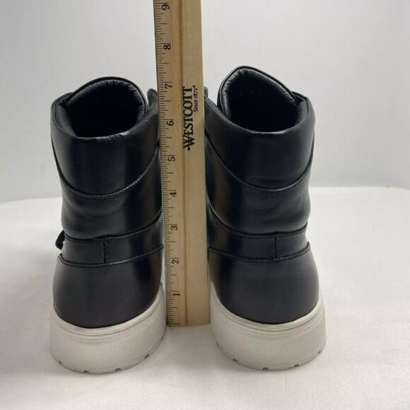 Foundation Footwear Fashion Faux Leather Lace Up Black US 13 - Picture 5 of 8